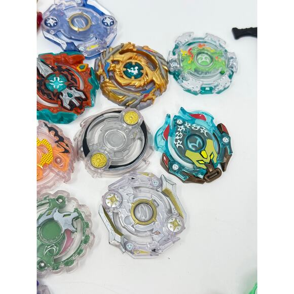Set of 53 Pieces Beyblade Lot Burst Launchers Energy Drivers Discs Tips Metal - Picture 6 of 6